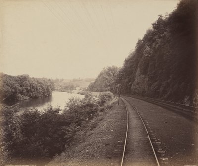 Rockdale Curve, på Lehigh, ca. 1895 (foto) af William Herman Rau