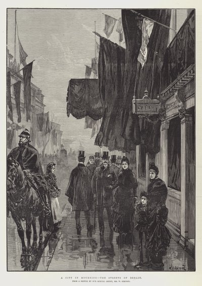 En by i sorg, Berlins gader af William Heysham Overend