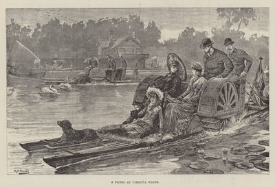 En picnic ved Virginia Water af William Heysham Overend