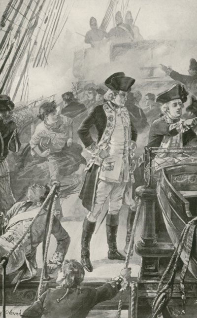 Admiral Rodney leder slaget om bord på den formidable af William Heysham Overend