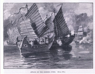 Angreb på de kinesiske junker AD 1841 af William Heysham Overend