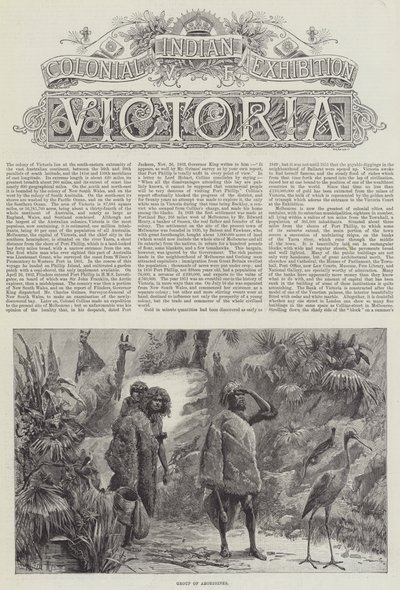 Colonial and Indian Exhibition, Victoria af William Heysham Overend
