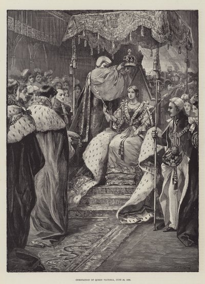 Kroning af dronning Victoria, 28. juni 1838 af William Heysham Overend