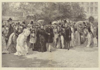 Havefest afholdt af prinsen og prinsessen af Wales i Marlborough House af William Heysham Overend