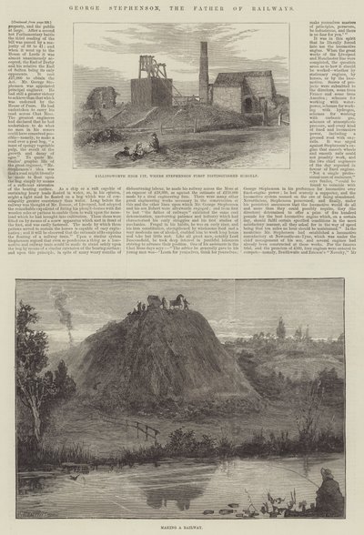 George Stephenson, jernbanernes fader af William Heysham Overend