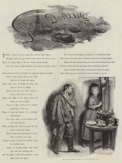 Grace Darling, af A.C. Swinburne af William Heysham Overend