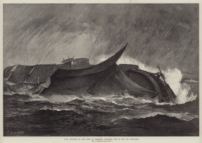 HMS Eurydice som sidst set af Benjamin Cuddiford, en af de to overlevende af William Heysham Overend