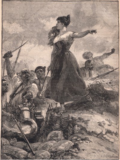 Heltemod hos pigen i Sragossa AD 1808 af William Heysham Overend