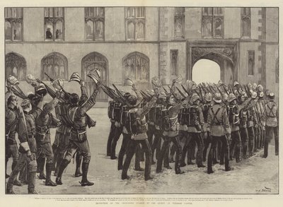 Inspektion af Grenadier Guards af dronningen på Windsor Castle af William Heysham Overend