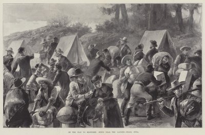 På vej til Klondike, scene nær landingsstedet, Dyea af William Heysham Overend