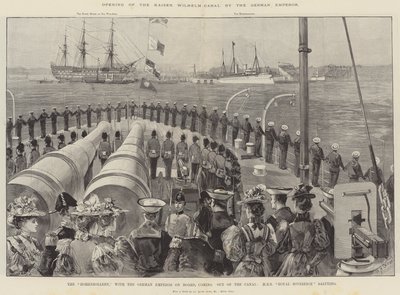 Åbning af Kaiser Wilhelm-kanalen af den tyske kejser af William Heysham Overend