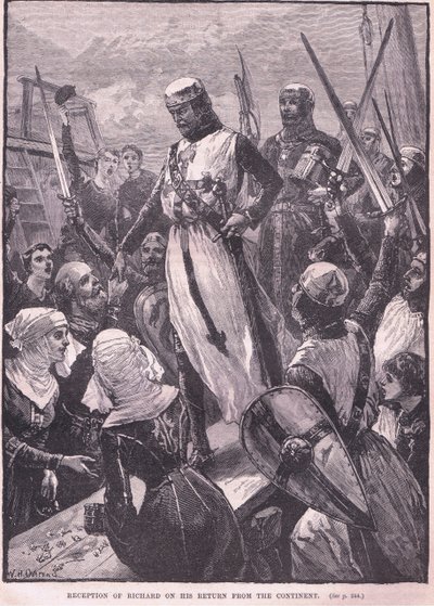 Modtagelse af Richard ved hans hjemkomst fra kontinentet 1194 e.Kr af William Heysham Overend