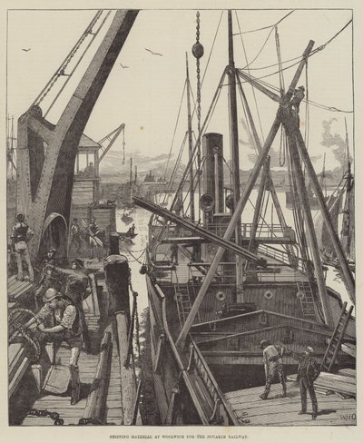 Forsendelsesmateriale hos Woolwich til Souakim Railway af William Heysham Overend