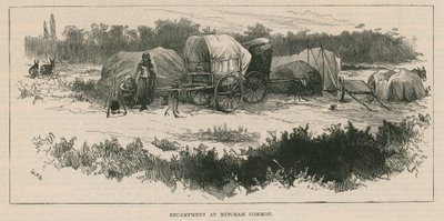 Skitser af sigøjnerliv; Lejr ved Mitcham Common af William Heysham Overend