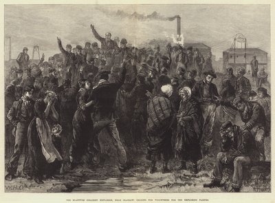 Blantyre Colliery Explosion, nær Glasgow, opfordrer til frivillige til udforskningsfesterne af William Heysham Overend