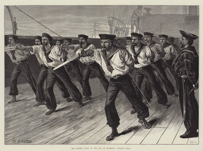 Den britiske flåde i Marmorahavet, Cutlass Drill af William Heysham Overend