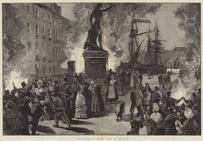 Koleraen ved Toulon, scene på kajen af William Heysham Overend