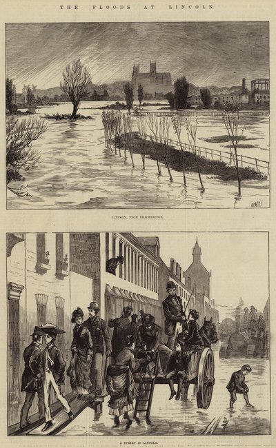 Oversvømmelserne ved Lincoln af William Heysham Overend