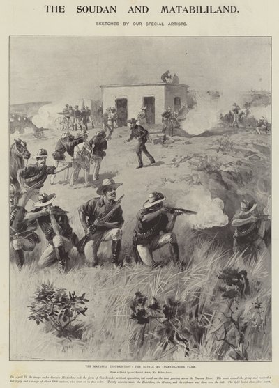 Matabili-oprøret, slaget ved Colenbrander Farm af William Heysham Overend