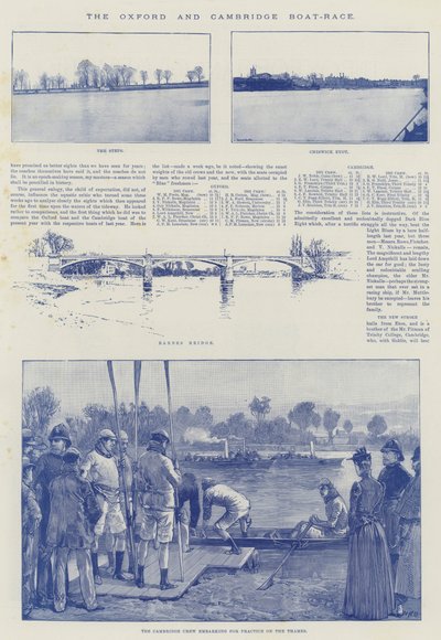 Oxford og Cambridge Boat-Race af William Heysham Overend