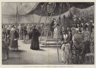 Prinsen og Prinsessen af Wales åbner Glasgow International Exhibition af William Heysham Overend