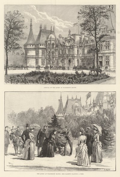 Dronningen på Waddesdon Manor af William Heysham Overend