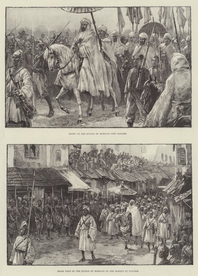 Sultanen af Marokko i Tanger af William Heysham Overend