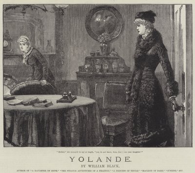 Yolande, af William Black af William Heysham Overend