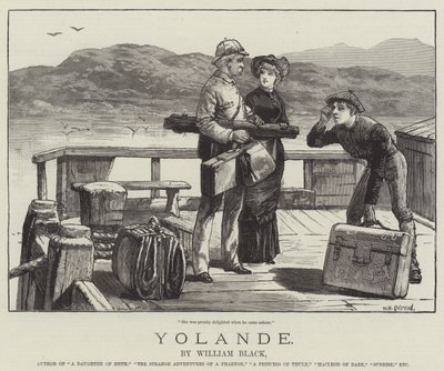 Yolande, af William Black af William Heysham Overend