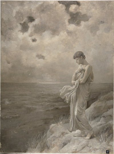 Sonnet: "Når jeg frygter, at jeg kan holde op med at være", 1887 af William Hicok Low
