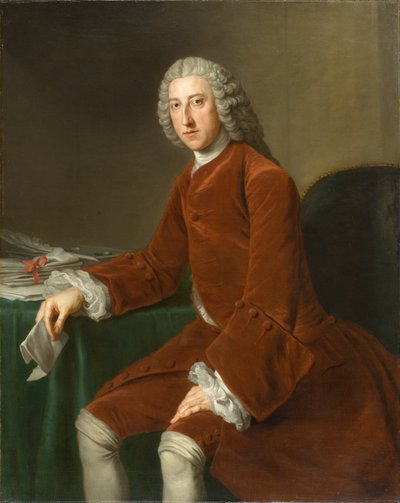 William Pitt, senere første jarl af Chatham (1708-1778), omkring 1754 (olie på lærred) af William Hoare