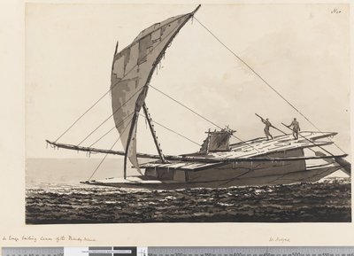 Side 20 En stor sejlerkano på De Venlige Øer af William Hodges