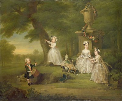 Et teselskab for børn af William Hogarth
