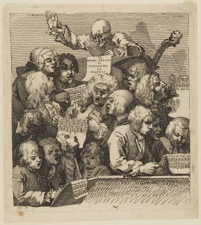 Et kor af sangere af William Hogarth