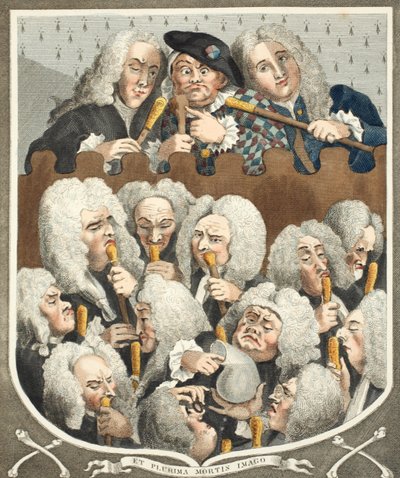 A Consultation of Physicians, eller The Company of Undertakers, illustration fra 