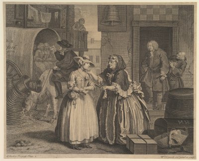 En skøges vej, tavle 1 af William Hogarth