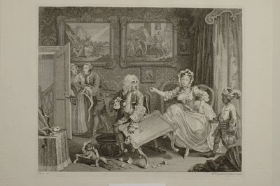 En skøges liv: Tavle 2 af William Hogarth