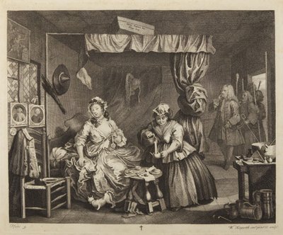En skøges vej, tavle 3 af William Hogarth