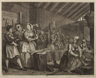 »En skøges vej«, plade 4 af William Hogarth