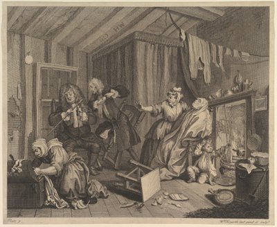 A Horlots Progress, Plade 5, før april 1732. af William Hogarth