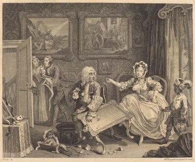 En skøges fremskridt: pl.2 af William Hogarth