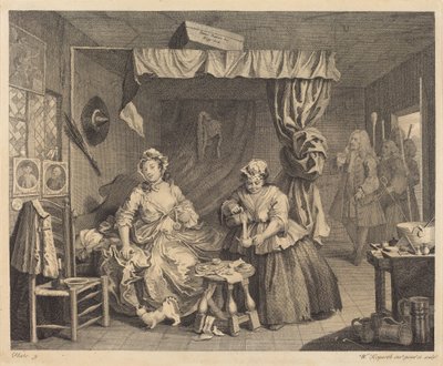 En skøges vej: pl.3 af William Hogarth