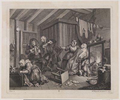 En skøges fremskridt, plade 5 af William Hogarth