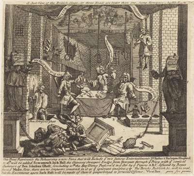 En retfærdig udsigt over den britiske scene af William Hogarth