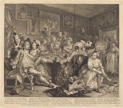 En levemands karriere: blad 3 af William Hogarth