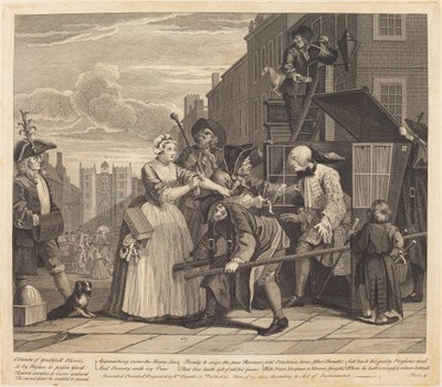 En rakes fremgang: pl.4 af William Hogarth