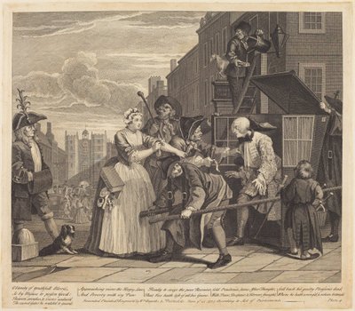 En libertins vej: pl. 4 af William Hogarth