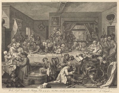 En valgunderholdning af William Hogarth