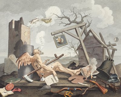 Bathos, Manner of Sinking, i sublime malerier indskrevet til forhandlerne i mørke billeder, illustration fra 