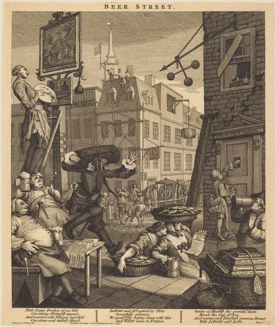 Ølgaden af William Hogarth